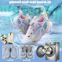 Waszak voor Schoenen XXL Set van 2 Herbruikbare Waszakken met Rits voor Sneakers en Kinderschoenen Inclusief 4 Stofdichte Beschermers — thumbnail 2