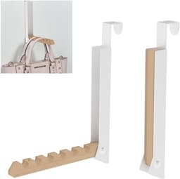 Opvouwbaar droogrek voor kleine ruimtes, 2 stuks hangend kapstok voor wasruimte, badkamer en slaapkamer, ideaal voor reisopslag en drogen (wit) — thumbnail 1