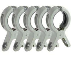 Kledingknijpers - Grote clips - Dingen ophangen - Anti-slip ontwerp - 5 stuks - Groen