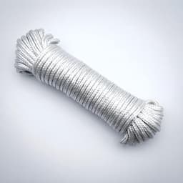 Nylon Waslijn - Kledinglijn Touw - Kleding Drogen - Vervormt Niet - 10 Meter - Wit — thumbnail 1