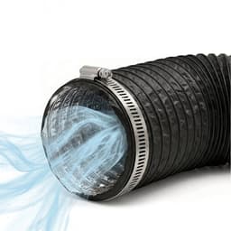Afvoerslang - 5 m x Ø 75 mm - flexibel - zwart — thumbnail 3