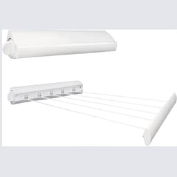 QIN® Droogrek Muur - Droogrek wand - Wasrek Muur - Ovaal - Wit - 49cm x 420cm x 8cm — thumbnail 1