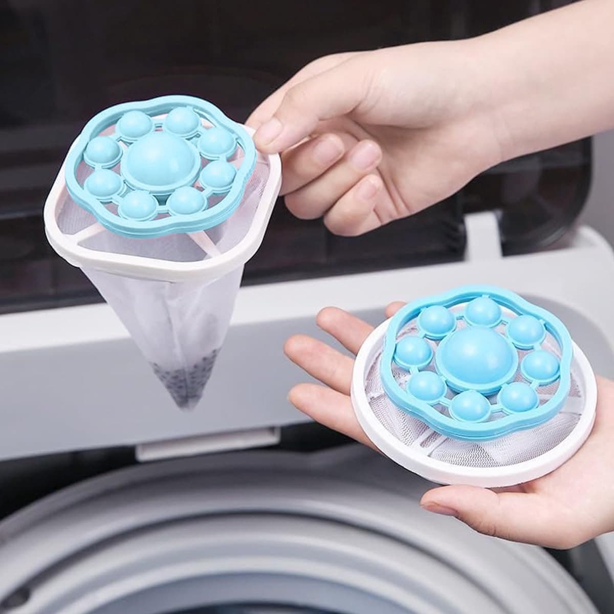 Allecto - Filterzak Wasmachine - Haarverwijder - Efficiënt en Praktisch - 6 Stuks - Haarfilter Netzak - Ideaal voor Schoon Kleding - Compact — afbeelding 1