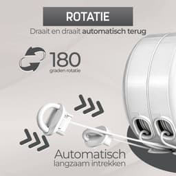 Aydin Online® Uittrekbare Waslijn 2x15 Meter – Dubbele Clothesline voor Binnen & Buiten – RVS Windbestendige Waslijn – Wandmontage met Bevestigingsset — thumbnail 5