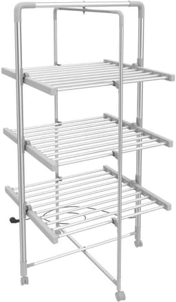 Calviero® Elektrisch droogrek - Wasrek - Verwarmd - Aluminium - 143 x 72 x 9 cm — thumbnail 1