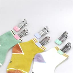 Wasknijpers Roestvrij Staal - Kledingklemmen - Was Drogen - Winddicht Antislip - 50 Stuks - Zwart — thumbnail 4