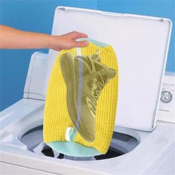 Set van 2 waszakken voor schoenen, wasmachine, met rits voor optimale bescherming, herbruikbaar en duurzaam, efficiënt reinigen van schoenen — thumbnail 5