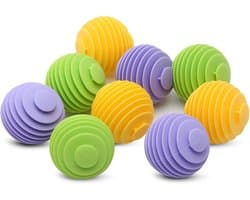 Wasballen voor Wasmachine, 9 Stuks Wasdrogerballen Rubberen siliconen drogerballen Herbruikbare wasballen Stof verzachten Wasmachineballen Verminderen rimpels en kleven