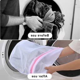 5-delige wasnet set, grove mesh, rechthoekige waszakken met rits, beschermend en voorkomt vervorming, ideaal voor delicate kleding zoals truien, shirts en ondergoed — thumbnail 5