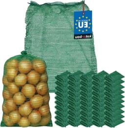 Raschelzak - Aardappelzak Fruitzak - Verse Opslag - Optimale Luchtcirculatie - 35 x 50 cm - Groen — thumbnail 1