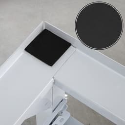 Wasmachine onderstel - Apparaat verhoger - Huishoudelijke taken - Uittrekbare plank - 60x56x52 cm - Wit — thumbnail 4