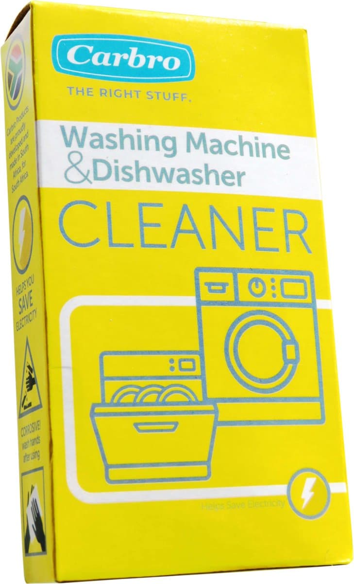 Carbro wasmachine & vaatwasser reiniger en ontkalker - 2 zakjes poeder - 2x 40g machine onderhoud — afbeelding 1