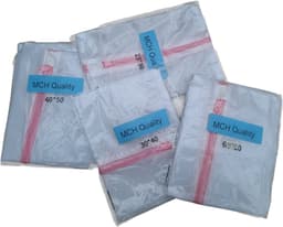 MCH Quality waszakken - Laundry bag - Set van 4 waszakken met rits - Transparant - Wasnet - Waszakjes - Vakantie als kledingsorteerder - Groot formaat - wasmachinezakjes - Laken/schoenen/bh/ondergoed/kleding — thumbnail 5