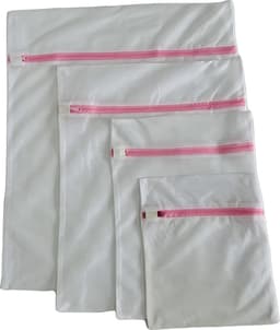 MCH Quality waszakken - Laundry bag - Set van 4 waszakken met rits - Transparant - Wasnet - Waszakjes - Vakantie als kledingsorteerder - Groot formaat - wasmachinezakjes - Laken/schoenen/bh/ondergoed/kleding — thumbnail 1