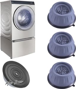 Mrs. Jones Universele Trillingsremmende Rubberen Kussens - Set van 4 - Voor Wasmachine en Droger . — thumbnail 1