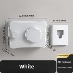Waslijn Uitschuifbare - 5.1m Roestvrij Staal, Onzichtbare Waslijn voor Binnen/Buiten voor Handdoeken & Dekbedden, Perfect voor Huurkamers & Balkons -Wit kleur — thumbnail 4