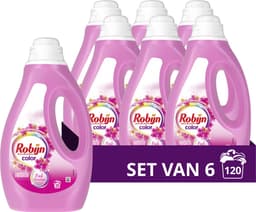 Robijn Vloeibaar Wasmiddel - Color Pink Sensation - 6 x 20 wasbeurten — thumbnail 1
