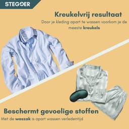 STEGGER - Waszak - Waszak voor Sokken - Waszakje lingerie - Waszak Groot - Wit - Polyester — thumbnail 3