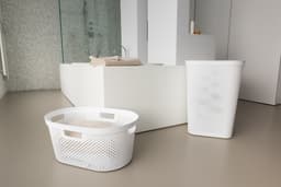 Curver Infinity Recycled Dots Wasmand met deksel - 60L - Wit — thumbnail 4
