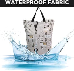 Wetbags kinderdagverblijf, waterdichte tas met dubbele ritssluiting om op te hangen, wasbaar en herbruikbaar, geschikt voor babyluiers, fitness, strand, zwembad, natte zak, Dw05, mode De MHwan Store openen — thumbnail 2