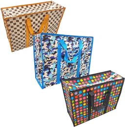 Zware Waterdichte Waszakken - Herbruikbare Opbergtassen voor Kleding, Speelgoed en Beddengoed (3 Stuks) — thumbnail 1