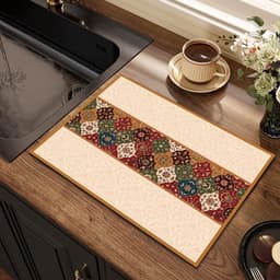 Wasmachine Mat - Droger Onderlegger - Vochtige Ruimtes - Antislip Onderkant - 40x60cm - Meerkleurig — thumbnail 3
