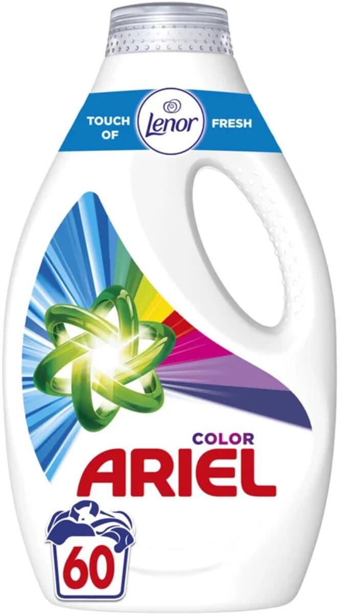 Ariel Wasmiddel Color Touch Of Lenor 60 wasbeurten - 4 x 3 liter - Voordeelverpakking — afbeelding 1