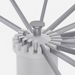 Wasrek - 121x112 cm - wit-zilver — thumbnail 2