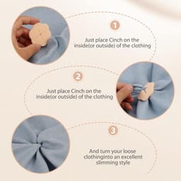 Verstelbare clips voor dames T-shirts en blouses, onzichtbare clips voor jurken en kleding, naadloze tailleverkleinende clip — thumbnail 1