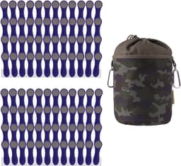 100 Wasknijpers Met Softgrip & RVS Spiraalveren - Duurzaam & Anti-afdruk — thumbnail 1