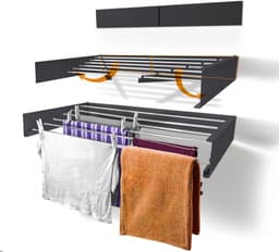 LUNOR® Belize - 100 cm Uittrekbaar - Opvouwbaar - Industrieel Grijs — thumbnail 3