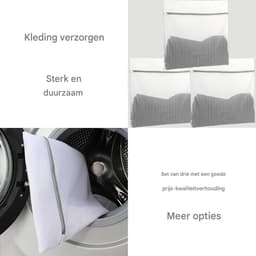 Gsedaox-Waszak Voor Fijne Was - laundry bag - Waszakken Van Gaas - Groot Formaat / Fijne Mesh / 3 Stuks - Voor Wasmachine En Reizen — thumbnail 3