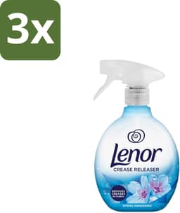 Lenor – Crease Releaser Spray – Spring Awakening – Kreukverwijderaar & Textielverfrisser – 500 ml - Bulkverpakking - 3 stuks — thumbnail 1