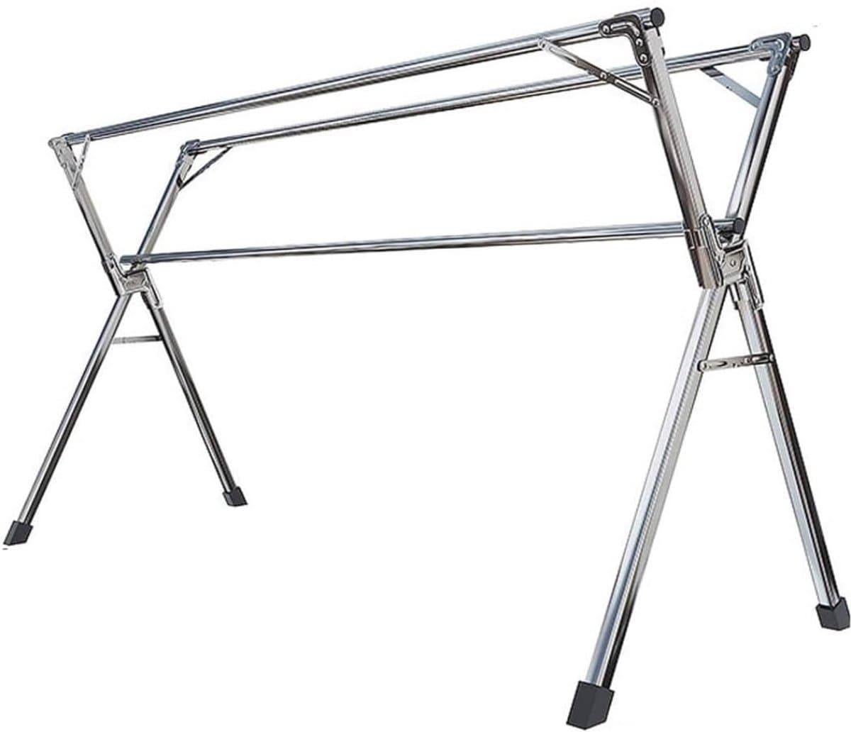 Staande Droger - Wasrek Kledingrek - Kleding Drogen - Verstelbaar Opvouwbaar - 160cm Hoog — afbeelding 1