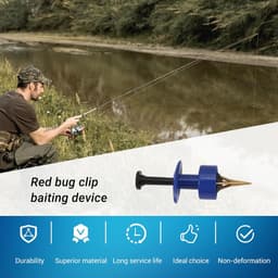 Worm Clip Bundler - Aas Houder - Vissen Lokaas - Inclusief Rubberen Band - 22 x 14 x 10 cm — thumbnail 4