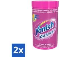 2 x Vanish Oxi Action - Veilige Kleur - Vlekkenverwijderaar Poeder - Zonder Bleek - Gekleurde Was - 1.5 Kg - Vlekkenverwijderaar - Waspoeder - Gekleurde Was - Wasmiddel - Vlekken Verwijderen