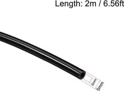 Siliconen buis zwart 3 mm binnendiameter x 5 mm buitendiameter 2 meter lengte - flexibele rubberslang voor water en luchtoverdracht — thumbnail 5