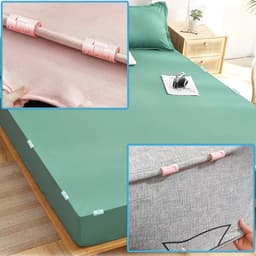 16 stuks bedlakenhouders - dekbed bevestiging - antislip clips — thumbnail 3