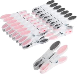 30 stuks Wasknijpers, wasknijpers, voor buiten, kunststof voor strandhanddoek, winddicht, wasknijpers voor handdoeken, dekens, beddengoed, kleding, Huishoudklemmen, wasknijpers, windvaste klemmen, TPR-zachtplastic klemmen, 8,5*1,5*4cm — thumbnail 1