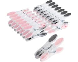 30 stuks Wasknijpers, wasknijpers, voor buiten, kunststof voor strandhanddoek, winddicht, wasknijpers voor handdoeken, dekens, beddengoed, kleding, Huishoudklemmen, wasknijpers, windvaste klemmen, TPR-zachtplastic klemmen, 8,5*1,5*4cm