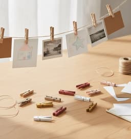 Mini Knijpers Vintage - 30 Kleine Knijpertjes voor Kaarten of Foto's — thumbnail 3
