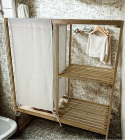 Mesa living bamboe kastje met wasmand — thumbnail 3
