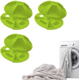 Anti-klitclips - 3 stuks - Herbruikbaar wasgoed - Voorkom dat dekens in de droger gaan draaien en wasmachine gaan draaien - voor dekens - dekbedovertrekken - kussenslopen - beddengoed - huishoudelijk gebruik - thuis - hotel - groen — thumbnail 1