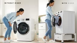 Nedis Wasmachine Verhoger - Ombouw met Opberglade – 150 kg – Wit — thumbnail 4