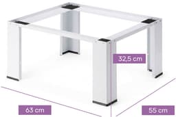 VDD - Wasmachine verhoger - opbouwmeubel - universeel model - 250 kg draagkracht — thumbnail 3