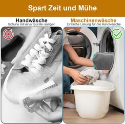 Famanu – Schoenwaszak - wasmachine - herbruikbaar - waszak - schoenen met ritssluiting - schoenenzak - grijs — thumbnail 5
