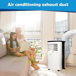 Afvoerslang Airco - Ventilatieslang Vervanging - Mobiele Koeling - Flexibel Sterk Materiaal - Diameter 159 cm - Wit — thumbnail 3