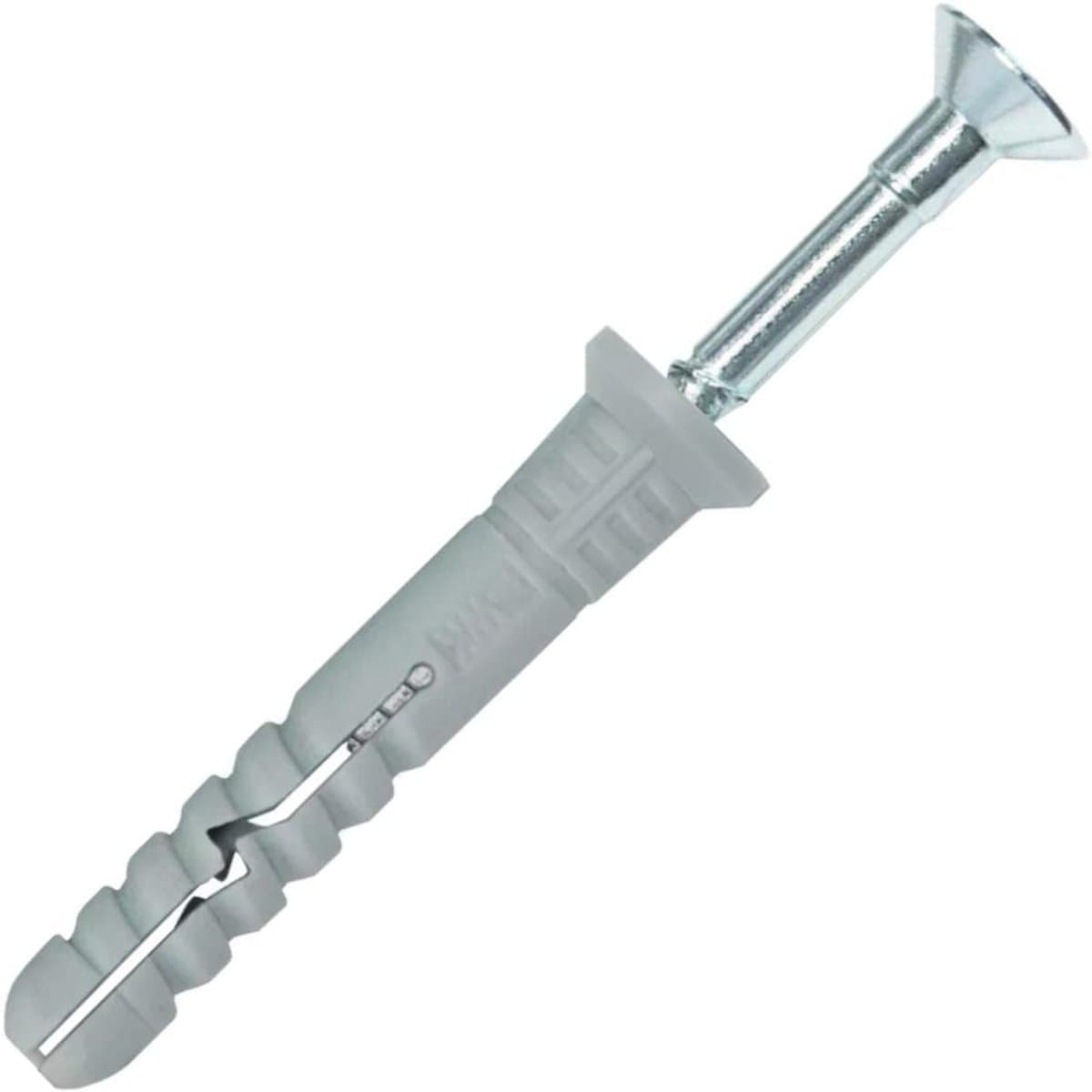 Slagankers 200 Stuks - Nagelankers Schroef - Bevestigen Gipsplaat - Voorgemonteerd Verzonken Kop - 6x40mm — afbeelding 1
