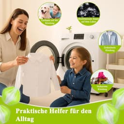 12 Stuk Wasmachine voor het verwijderen van dierenhaar - Herbruikbare pluizenbalwasser - Wasmachine voor het opvangen van haar - Reinigingsballen voor dierenhaar - Wasmachine voor het verwijderen van pluizen voor kleding en beddengoed - Groen — thumbnail 2