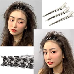 Zilveren Haarsectieklemmen - 3,5 Inch Metalen Alligator Krulspelden voor Haarstyling — thumbnail 5